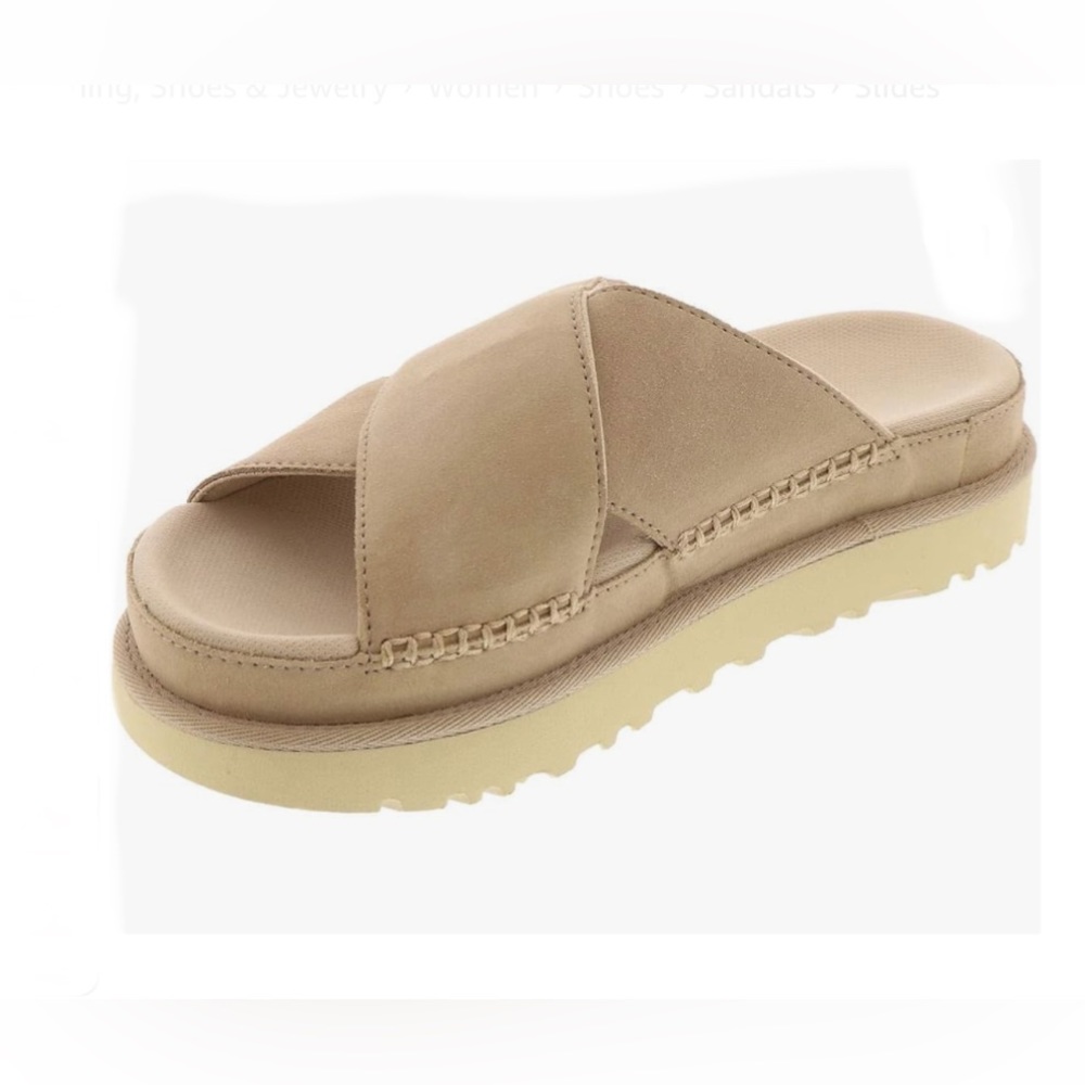 NWT- UGG ‘Goldenstar’ Suede Slide Sandal - Picture 3 of 12